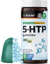 BIO KRAUTER 5 HTP täydentää Gummies - 200 mg vahvuus - 90 Vegan Chews - rentoutus Tuki 5HTP Plus L Tryptophan täydentää - Pektiini perustuu Formula