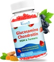 Korkea Biosaatavissa oleva Glukosamiini Chondroitin Gummies with Turmeric & MSM, Boswellia -Joint Support Supplement - Cartilage Support, Joustavuus & Strength - 60 Gummies