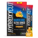 Hydroksicut Hardcore Ultra Shred Drink Sticks, Tangerine Mimosa - 20 Packets - Zero Sugar tai Calories - Sisältää Paraksantiini & B-vitamiinit - naisille ja miehille