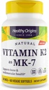 Terve alkuperä K2-vitamiini 100 mikrog (MK-7, ei-muuntogeenisiä organismeja, gluteeniton, kardiovaskulaarinen tuki, luutuki), 60 kasvisgeeliä