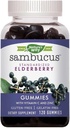 Nature's Way Sambucus Elderberry C-vitamiinilla ja sinkillä, 120 Gummia