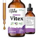 Wild & Organic Vitex Tincture - Vitex Chasteberry Supplement for Women - Liquid Chaste Tree Berry Extract for Good Mood - Vegaani, sokeri & alkoholiton Herb Drops - 4 fl oz