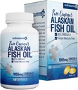 Nutrasumma Korkea Puhdistettu Omega 3 täydennysosa Wild Alaskan kalaöljy Burpless & No Fishy Maku, 650mg EPA &270mg DHA of 1250mg Fish Oil softgels, Gluteeniton, Heart, Brain&Immune Support, 60 tarjoilua