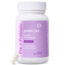 Premom Prenatal Pre & Probiootit naisille: 18 Diverse Organic Prebiootit kanta - tukee ruoansulatuskanavan, 30 miljardia PMY, Gut & Immuuni terveys äidille ja vauvalle - päivittäin kapselit
