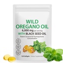 Öljy Oregano Softgels - Wild Oregano Oil 6000mg musta siemenöljy 200 mg kapselit, 120 Count, Potent Carvacrol & Thymokinoni, ei-GMO, Dairy Free, Gluteenittomat