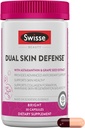 Swisse Beauty Dual Skin Defense Supplement Astaksantiini, Grape Seed Extract, ja C-vitamiini ... tukee Collagen Formation, ihon Elastisuus, Antioksidanttisuojaus & Regeneration 30 kapselia
