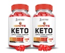 Justited Laboratories (2 Pack Ignite Keto ACV Gummies Advanced 1000MG Ignite Keto Gumies Formula Apple Siideri Viinietikka Muotoiltu granaattiomena Beet Juice Powder B12 Vegan Non GMO 120 Gummys