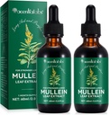Mullein Leaf Extract for Lungs, Mullein Drops for Lungs, Mullein klorofylli Drops for Lungs, Mullein Herbal Lisäravinteet klorofylli (2Pack)