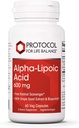 Protocol Alpha Lipoic Acid 600mg - Rypäleensiemenuute ja Bioperine - 60 Veg Caps