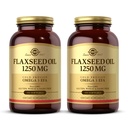 Solgar pellavaöljy 1250 mg - 100 Softgels, 2 pakkaus - Voiöljy Kasvi lähde Omega-3 Alfa-Linolic Acid (ALA) - ei-GMO, Gluteeniton - 100 Tarjoukset yhteensä