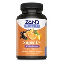 Zand Immuniteetti Super C+ kanssa Elderberry, koko päivän Immuuni tuki, 1000 mg PureWay-C C-vitamiini C Plus sinkki & D-3, tehostettu imeytyminen, 60 tablettia, 30 tarjoilua