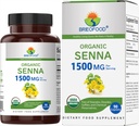 Brieofood Organic Senna 1500mg, 45 Tarjoilu, Kasvisruoka, Gluteeniton, 90 Kasvisruoka Tabletit