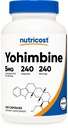 Nutricost Yohimbiini HCl 5 mg, 240 kapselia Extra Strength - Gluteeniton, ei-GMO
