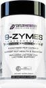 Cutler Nutrition 9-Zymes Dgestive Enzyme-lisäaine: Sisältää bromeliiniä, proteaasin, lipaasin, laktaasin ja enemmän auttaa vähentämään turvotusta, parantaa imeytymistä ja vähentää kaasua, 120 tarjoilua/kapsuleita