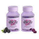 Lemme Debloat - Digestiivinen & Gut Health Gummies 2 Kliinisesti tutkittu Probiootit & Prebiootit, kasvissyöjä, Gluteeniton, Ei GMO, BlackBerry Flavor (60 Count) (Pakkaus 2)