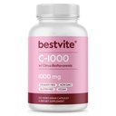 BESTVITE C-vitamiini 1000 mg (120 kasvissyöjän kapselia) Citrus Bioflavinoids - No Stearates - Vegan - Ei muuntogeenisiä organismeja - Gluteeniton