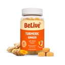 BeLive Turmeric Curcumin Black Pepper & Inkivääri - 500 mg Turmeric ja inkivääri täydentää immuuni-, terve iho-ja liikkuvuus - Trooppinen maku 60 Count