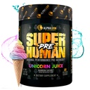 AAKKOSELLINEN LION Superhuman Pre Treenout Powder, Beta Alanine, L-Taurine & Tri-Source Kofeiini kestävä energia & Focus, typpioksidi & Sitrulli Pumpulle (21 tarjoilua, yksisarvisen mehu)