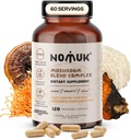 Adaptogeeninen sieniuute Blend Lions Mane, Reishi, Cordyceps, Chaga Supplement, 120 kapselia.