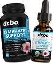 Lymphatic Drainage lisäravinteet pillereitä ja tihkuroita - Organic lymphatic Support Liquid Drops Cleanse, Lymph System Support Supplement for Nodes Legs & Neck - Lymph Node Detox Cleanse System Drainage