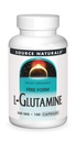 Source Naturals L-glutamine - vapaa muoto Aminohappo, joka tukee aineenvaihduntaa energia - 100 kapselia