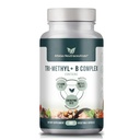 Tri-Metyyli+ B Complex Methylated B Vitamiineja - Full Spectrum Metyyli B Complex lisä MTHFR Tuki B12-metyylikobalamiinin, adenosyylikobalamiinin ja metyylifolaatin aktiivisilla muodoilla