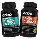 Colon Candi Cleanse Detox Support - Anti-overgrowth & 15 päivää Suoliston puhdistus pillereitä & Probiootti - Balance Control & Fast Acting Natural Laksative for Ummetus Relief - Bowel Movement Gut Health