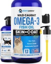 Omega 3 Fish Oil for Cats - Better Than Salmon Oil - Kissan vitamiineja ja lisäravinteet - Kissan hilse hoito - Liquid Fish Oil for Lemmikkieläimet - Sheddding Support - Cat Health Supplies for All Ages