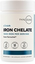 Tyyppi Zero Iron Chelate kapselit (18 MG, 240 CAPS) alkaen Ferrochel Ferrous Bisglysinate Chelate - ei-GMO ja gluteeniton