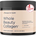 Designs for Health Koko kauneus Collagen - Collagen Peptides, Silica & Biotin Powder tukea hiukset iho ja kynnet - Tuki hiusten vahvuus ja täyteys (30 tarjoilua)