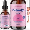 JoySpring Rauhoitu Magnesium Citrate Liquid lapsille - Sokeriton, Gluteeniton Calming Supplement kamomilla - Luonnollinen tuki lapsille & teini (1 fl oz) 30 Tarjoilut