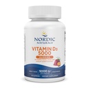 Nordic Naturals Vitamiini D3 5000 Gummies, Passion Fruit - 30 Gummies - Tuki terveille luut, Mieliala, & Immuunijärjestelmä - Kasvisruokaa - Ei-GMO - 30 Tarjoilut