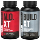 Jacked Factory Muscle Builder täydennysosa pino - Build-XT Muscle Builder & N.O. XT Typpioksidi Boosting Agent for Dual Support (30 päivän tarjonta)