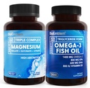 BioEmblem Triple Magnesium Complex ja BioEmblem Omega-3 Fish Oil 2000mg