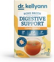 Dr. Kellyann Bone Broth + digestiivinen tuki Collagen Powder Packets (7 tarjoilua, 1 laatikko), 16g Protein/Serving, 100% Grass-Fed Hydrolyzed Collagen Powder, Keto & Paleo Friendly - Cumin Carrot