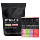 Sports Research® Hydrate Electrolytes Powder Packetit - Sokeriton ja luontaisesti maustettu vitamiineilla, kivennäisaineilla ja kookosvedellä - Tuet Hydraation - 32 Packets - Variety Pack