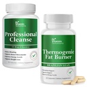 DR VITAMIN LIUTUKSET Professional Detox Cleanse and Thermogenic Fat Burner Bundle - 15 päivän puhdistus painonhallintaan, Gut Health, ja paisuva helpotus - 90 Caps
