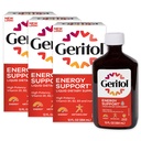 Geritol Liquid-vitamiini ja rautalisä, energiatuki, sisältää korkeaa tehoa B-vitamiinit ja rautaa, mieluisaa paistoa, helppo niellä, ei keinotekoisia makeutusaineita, ei-GMO, 12 Oz, 3 pakkaus
