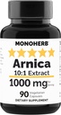 MONOHERB Arnica Extract 1000 mg - 90 kasvissyöjäkapselia