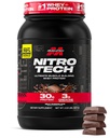Lihastech Whey Protein Powder (Milk Chocolate, 2 punta) - Nitro-Tech Ultimate Lihas Building Formula Whey Protein Isolate - 30g proteiinia, 3g Creatiini & 6.8g BCAA - Pakkaus Toukokuu Vary