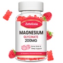 Magnesium Glycinate Gummies, korkea imeytyminen Magnesium Glycinate lisäravinteet rentoutumista, vadelmamuroja aikuisille ja lapsille, 60