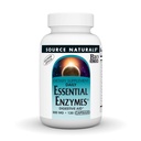 Source Naturals Essential Enzymes 500 mg Bio- Alligned Multiple Enzyme Supplement Herbal Defense for Digestion, Gas, Ummetus & Bloating Relief - Tukee Immuunijärjestelmää* - 120 Kasvissyöjän kapselit