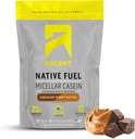Nousu Kaseiini Proteiinijauhe - 25g Micellar Casein Powder with Zero Artificial Flavors & Sweeteners, Gluteeniton, Ei lisättyä sokeria, 4,9g BCAA, 2,2g Leusine - Suklaa maapähkinävoi, 2 punta