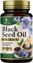 Black Seed Oil Softgels 1000mg - Premium Nigella Sativa Blackseed, Pure Natural Black Cumin Seed Oil & Antioksidant for Skin & Immuuni Support - Non GMO, pullotettu Yhdysvalloissa täydennysosa - 120 Softgels