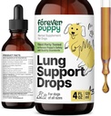Ikuisesti koiranpentu Keuhkotuki Pudotukset koirille - Hengitysteiden terveys täydentää - Müllein Leaf & Echinacea Herb keuhkoihin - Liquid Dog Vitamiinit ja lisäravinteet - Sokeria & alkoholiton Tincture - 4 fl oz