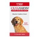 Nutramax Laboratories Crananidin Cranberry Extract Virtsateiden terveys täydentää koirille, 75 purutablettia