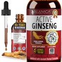 Aktiivinen Ginseng Korean Punainen Panax Ginseng luonnon ginsenosidit - Kaikki luonnolliset kehittynyt neste ratkaisu 2X imeytymistä - tukee tervettä energiaa, elinvoimaa, mielialaa ja paljon muuta