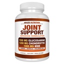 Arazo Nutrition Glukosamiini Chondroitin Turmeric Msm Boswellia - Joint Support Supplement for Relief 60 kapselia Bones, Back, Polvet, kädet (60 kapselia)
