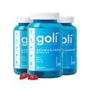 Goli Ashwagandha & D-vitamiini Gummy - 180 Count - Mixed Berry, KSM-66, Vegaani, kasvipohjaiset, ei-muuntogeeniset, gluteeniton ja liivate vapaa rentoutua. Palauta. 3 kpl pakkaus