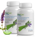 AloeCure VeraFlex Natural Joint Health Supplement USDA Organic Aloe Vera - Plant-Based Kapselit tukemaan yhteistä mukavuutta, liikkuvuutta ja joustavuutta - 60 kapselia x 2 Btls